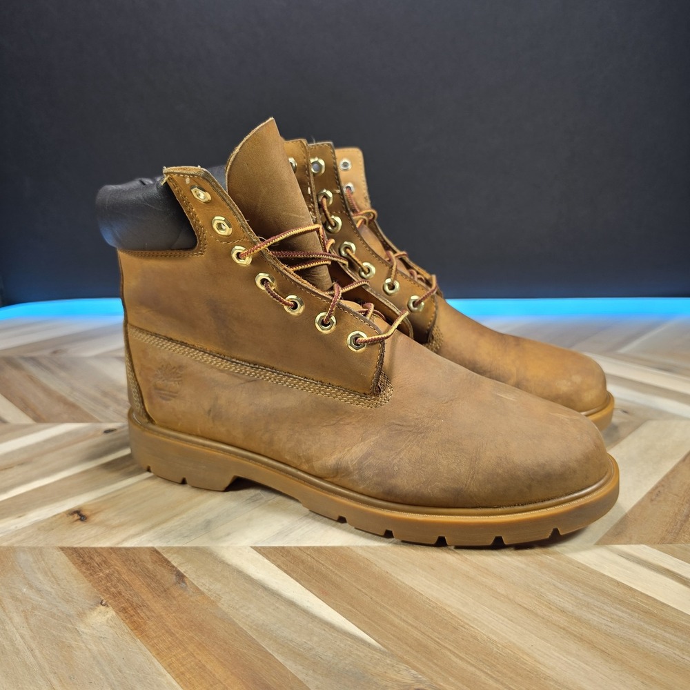 Timberland 6 Inch Basic Waterproof Men 12 18094 Wheat Nubuck Insulated Boots